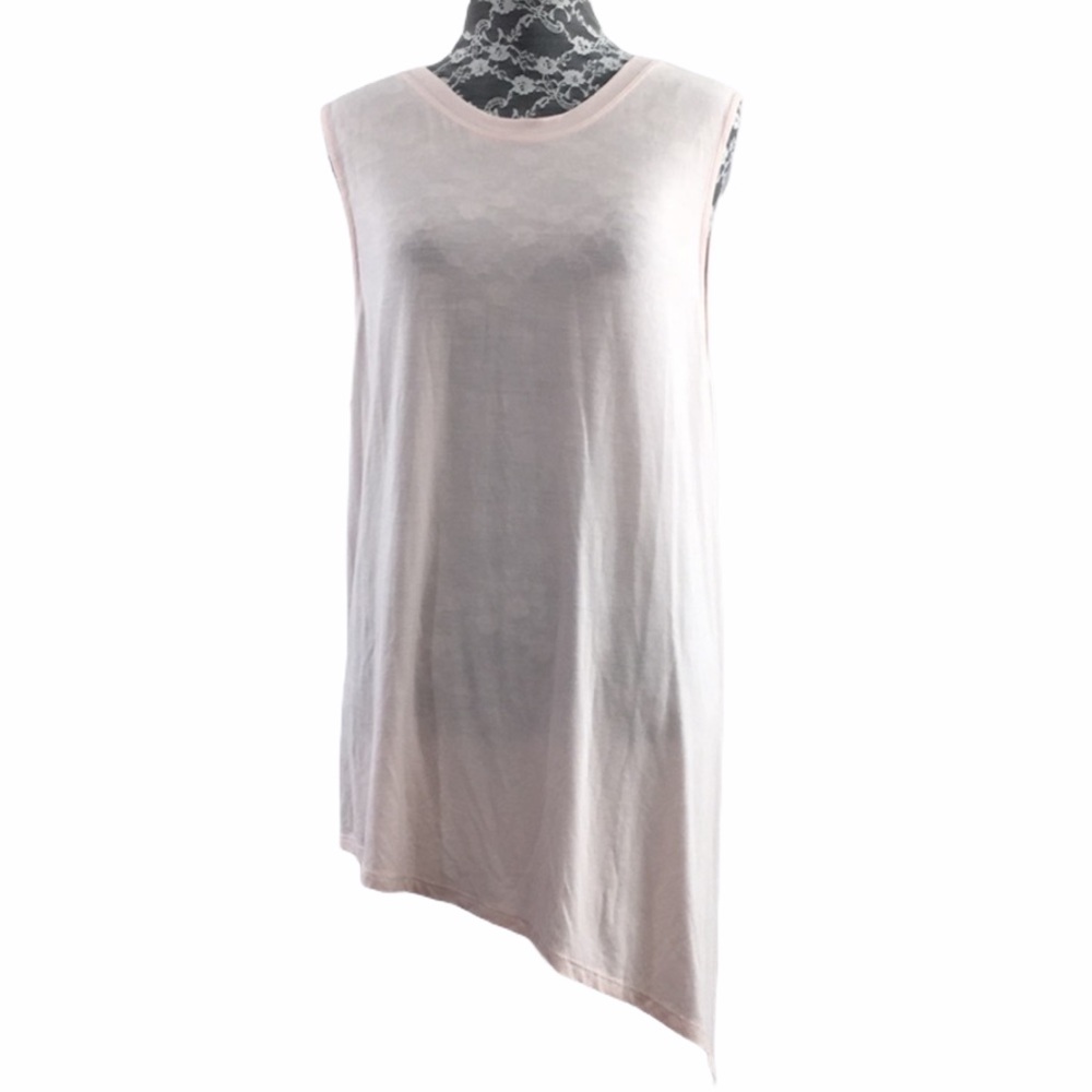 Athleta Pink Asymmetrical Hem Tank Tunic Top - Picture 1 of 11